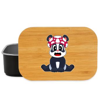 Panda Pilz - Lunch Box - Schwarz - Vorne