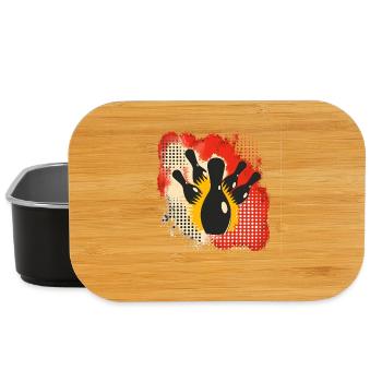 Bowling Splashes of Color - Lunch Box - black - Front