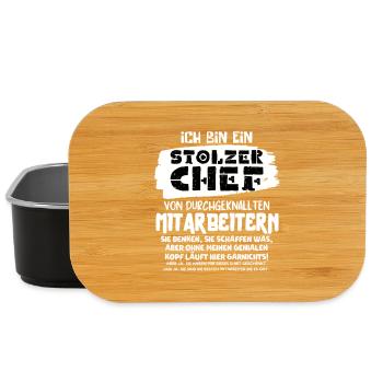 EIN STOLZER CHEF VON DURCHGEKNALLTEN MITARBEITERN - Lunch Box - Schwarz - Vorne