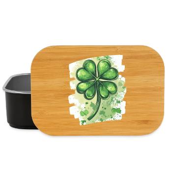 St. Patricks day Kleeblatt - Lunch Box - Schwarz - Vorne