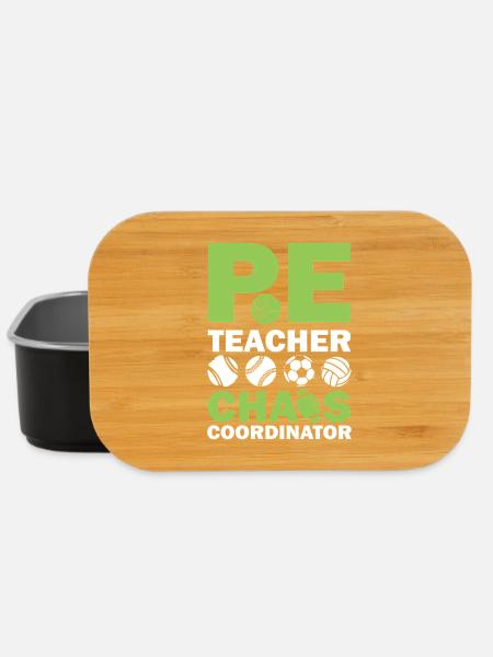 PE teacher chaos coordinator - Lunch Box - Schwarz
