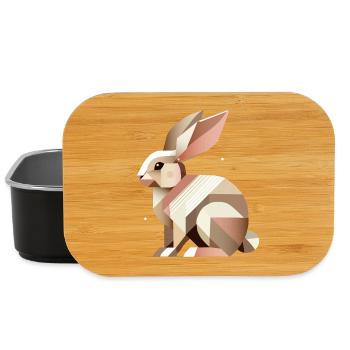Charming Geometry – The Abstract Rabbit - Lunch Box - black - Front