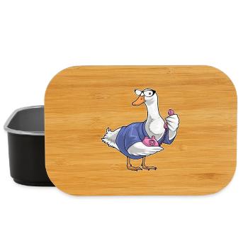Ente Sekretärin Telefon Büro - Lunch Box - Schwarz - Vorne