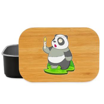 Panda Halloween Zombie - Lunch Box - Schwarz - Vorne