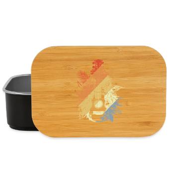Ukulele Cartoon Look - Lunch Box - black - Front