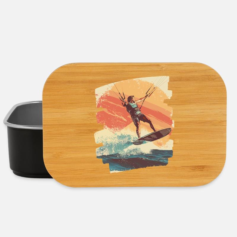 Kitesurfer - Lunch Box - Schwarz