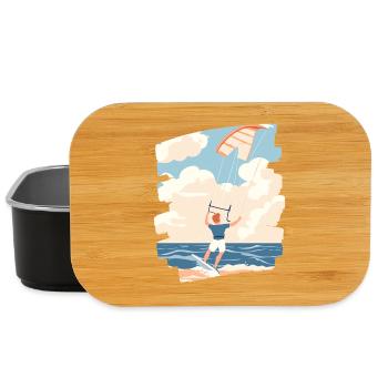 Kitesurfers - Lunch Box - black - Front