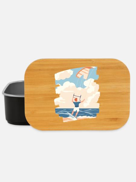 Kitesurfer - Lunch Box - Schwarz