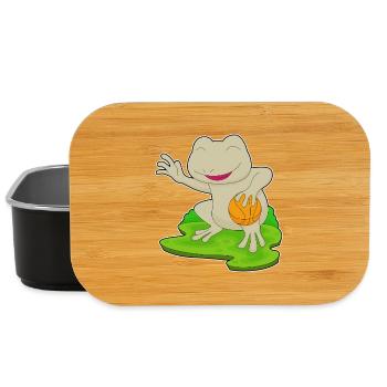 Frog basketball player basketball - Lunch Box - black - Front