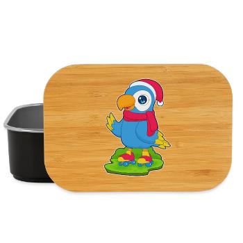 Parrot Christmas Roller Skates - Lunch Box - black - Front