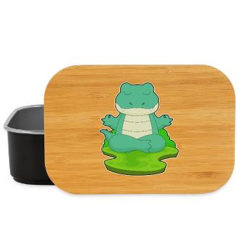 Krokodil Yoga Fitness Meditation - Lunch Box - Schwarz - Vorne