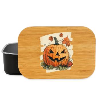 Halloween Kürbis - Lunch Box - Schwarz - Vorne