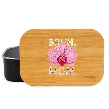 Bruh Mom Orchidee - Lunch Box - Schwarz - Vorne