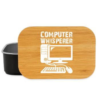 computer whisperer - Lunch Box - Schwarz - Vorne