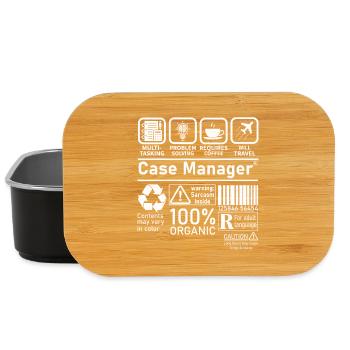 Case Manager multi tasking problem solving - Lunch Box - black - Front