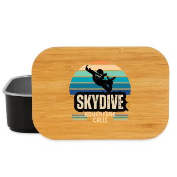 L’aventure du parachutisme fait appel au design vintage - Boîte à goûter - noir - Devant