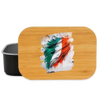 Italian flag Italy - Lunch Box - black - Front