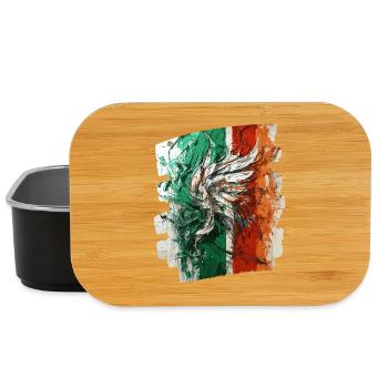 Italian flag Italy - Lunch Box - black - Front