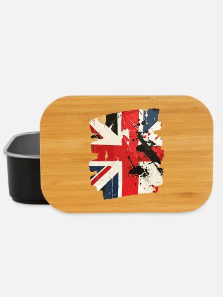 Great Britain Flag England Union Jack - Lunch Box - black