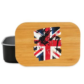 Great Britain Flag England Union Jack - Lunch Box - black - Front