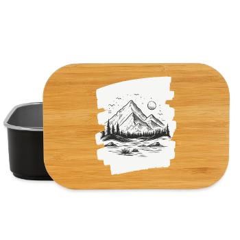Berge - Lunch Box - Schwarz - Vorne