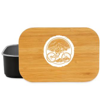 Mountain Bike Lover Sketch - Lunch Box - black - Front