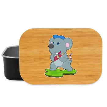 Mouse Bottle of Red Wine - Lunch Box - black - Front