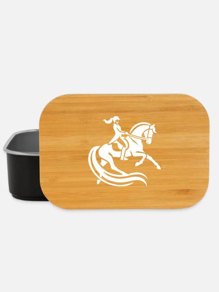 Cavalière de dressage - Boîte à goûter - noir
