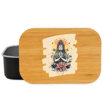 Yoga Namaste Meditation - Lunch Box - black - Front