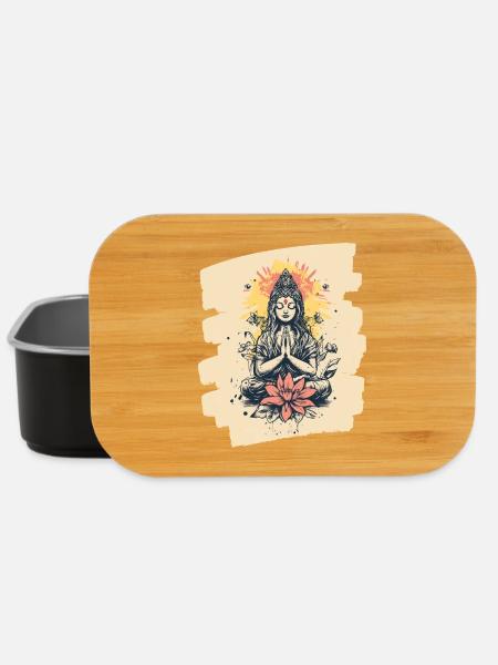 Yoga Namaste Meditation - Lunch Box - Schwarz