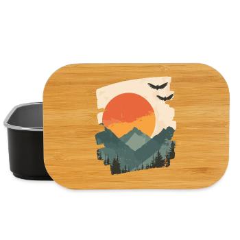 Berge - Lunch Box - Schwarz - Vorne