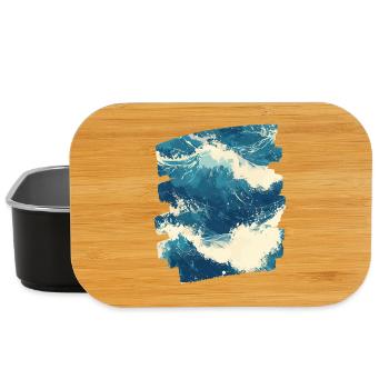 Les vagues et la mer - Boîte à goûter - noir - Devant