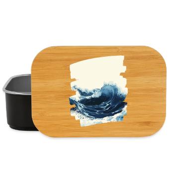 Les vagues et la mer - Boîte à goûter - noir - Devant