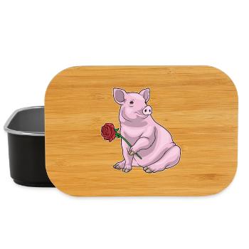 Pig Rose - Lunch Box - black - Front