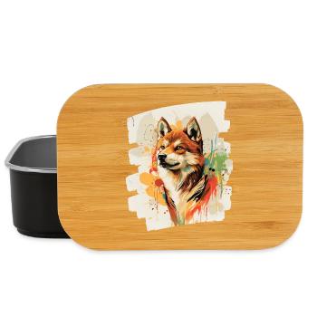 Shiba Inu - Boîte à goûter - noir - Devant