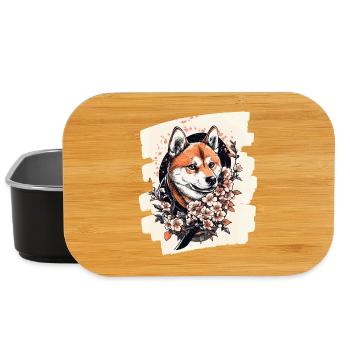 Shiba Inu - Boîte à goûter - noir - Devant