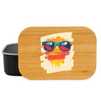 Sonnenbrille Sommer Palmen - Lunch Box - Schwarz - Vorne