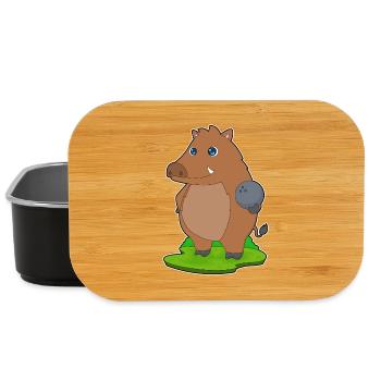 Boar Bowling Boule de bowling - Boîte à goûter - noir - Devant