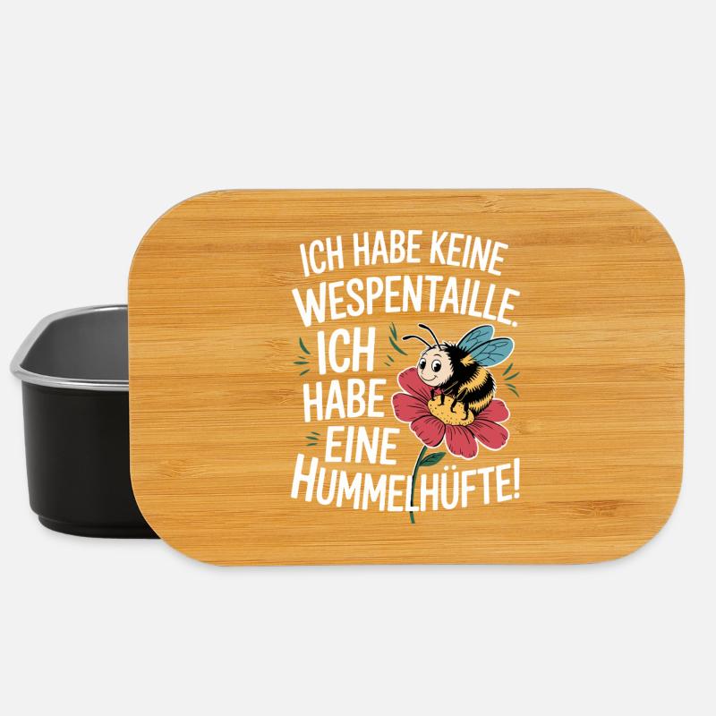 Ich Habe Eine Hummelhüfte Body Positivity Frauen - Lunch Box - Schwarz