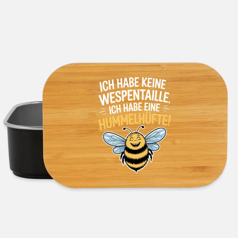 Ich Habe Eine Hummelhüfte Body Positivity Frauen - Lunch Box - Schwarz