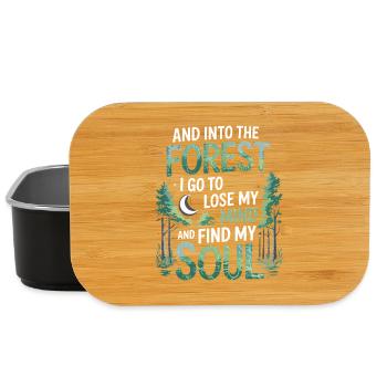 Into The Forest I Go To Lose My Mind Find My Soul - Lunch Box - Schwarz - Vorne