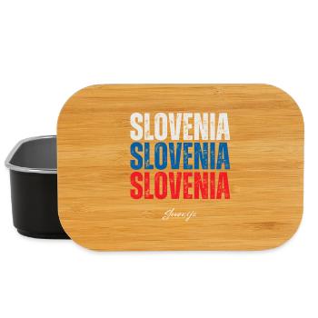 Flagge von Slowenien, slowenischer Stolz - Lunch Box - Schwarz - Vorne