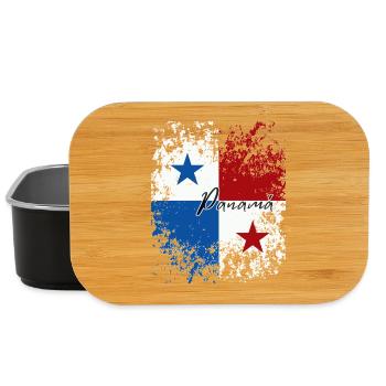 Fierté panaméenne, drapeau panaméen - Boîte à goûter - noir - Devant