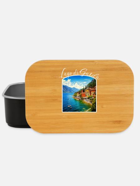 Gardasee, Lago di Garda - Lunch Box - Schwarz