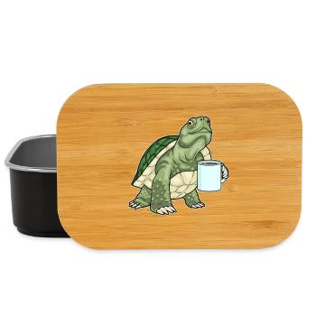Tasse à café tortue - Boîte à goûter - noir - Devant
