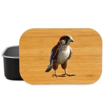 Falke Turmfalke Falkenjagd Wanderfalke Süße Falken - Lunch Box - Schwarz - Vorne