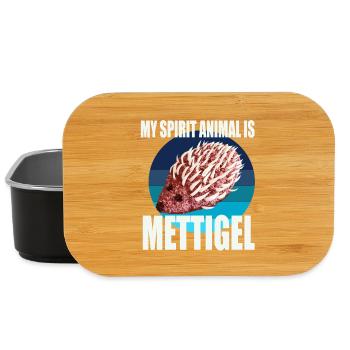 My spirit animal is Mettigel - Lunch Box - black - Front