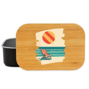 Summer Sun Beach - Lunch Box - black - Front
