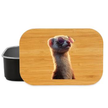 Frettchen Frett Iltis Marder Wiesel Süße Frettchen - Lunch Box - Schwarz - Vorne