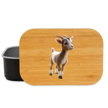Ziege Hausziege Steinbock Ziegenbock Süße Ziegen - Lunch Box - Schwarz - Vorne